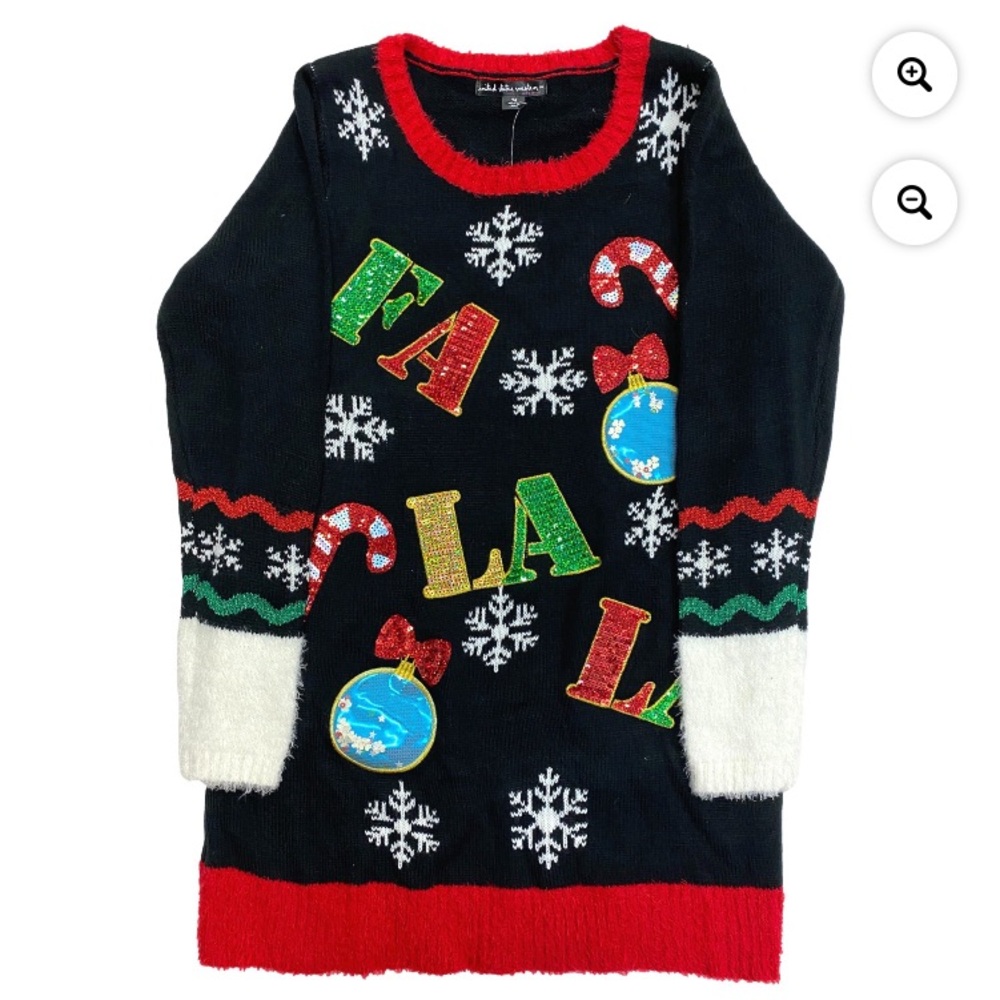 United States sweaters Fa La La Christmas sweater. Size XS, tunic‎ length. NWT